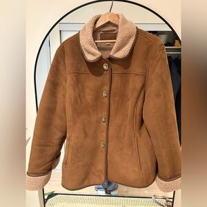 Brown Shearling Women's Jacket